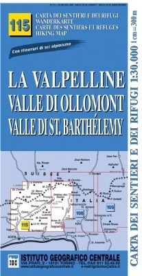 Achat Carte Randonnées Valpelline Igc 115 - 