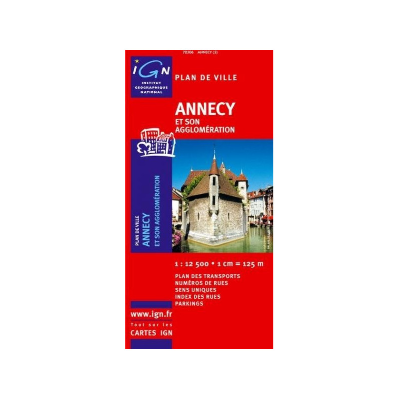 Achat Plan de ville - Annecy - IGN