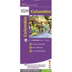 Achat carte IGN -  Colombie