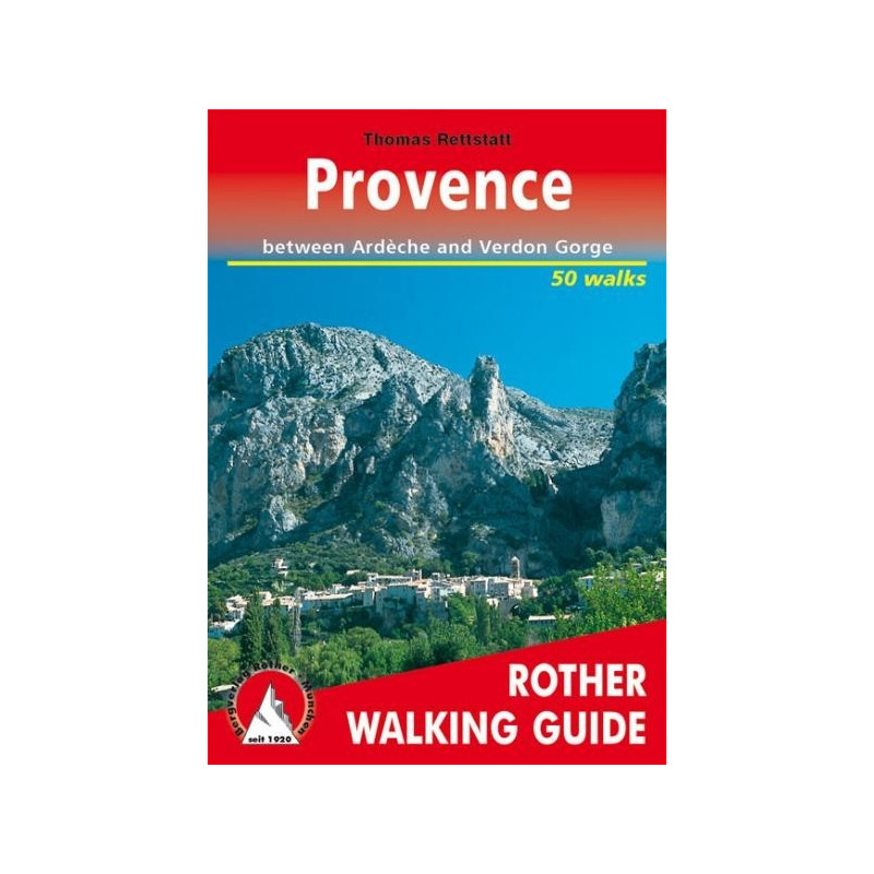 Achat Topo Guide Randonnées Provence Anglais Rother